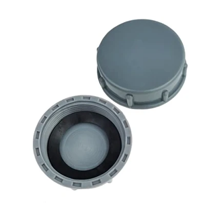 Imagen de Qrity 2 Piezas de Fregadero Cocina, Tapa Ciega para Tubería Desagüe, Rosca Hembra, 45 mm G1½&quot; Sellar Juntas y Extremos Tuberías
