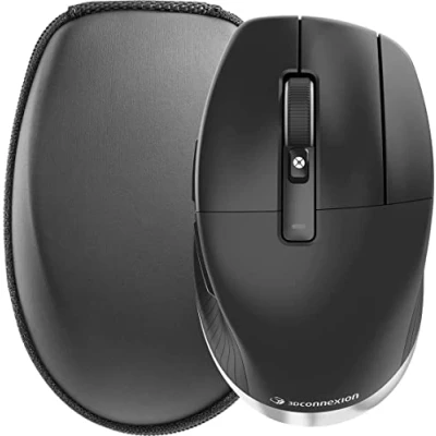 Imagen de 3Dconnexion CadMouse Pro Wireless (ratón ergonómico, óptico, inalámbrico, USB C, diestros), negro mate