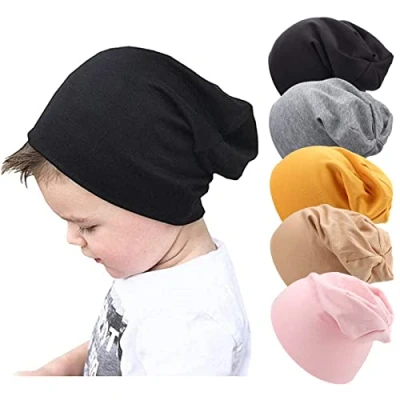 Imagen de DRESHOW 5 PCS Bebé Beanie Sombrero Niño Pequeño para Bebés Niños Gorr de Algodón 6 60 Meses