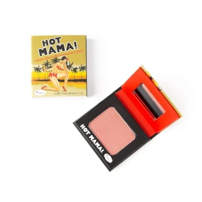 Imagen de theBalm Hot Mama Tamaño viajeroFormato miniRuborColorete Efecto BronceadoMaquillajeCruelty FreeMaquillaje VeganoBlush &amp; BronzerTamaño viajeroAutobronceadorPaleta de maquillaje pigmentado