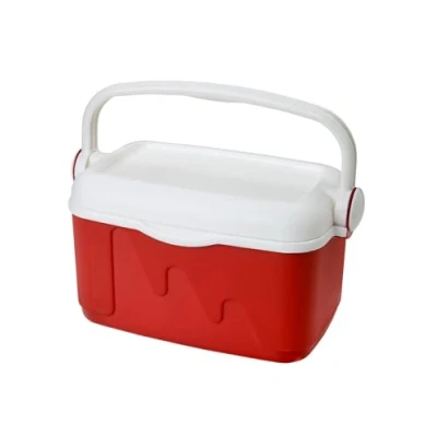 Imagen de Curver Nevera portátil con asa, Ideal para camping, playa, picnic, Capacidad 10 L, Color Rojo