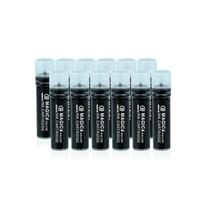 Imagen de ESENG® Rotulador para pizarra blanca Magic WM 218 (12x Cartuchos Negro)