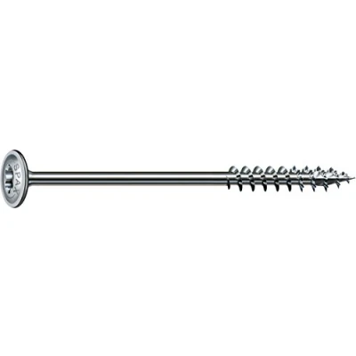Imagen de SPAX Tornillo para madera, 6,8 x 120 mm, 100 unidades, T STAR Plus, cabeza de placa, rosca parcial, 4CUT, WIROX A3J, 251010601205