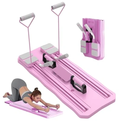 Imagen de tabla de ejercicios plegable para pilates cuerpo completo, abdominal multifuncional, rodillo abdominales, entrenador multifuncional entrenamiento completo con rebote