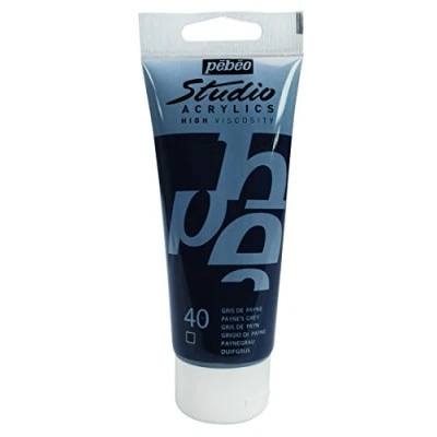 Imagen de Pébéo Acrílico Fine Studio Pintura acrílica Gris de Payne 100 ml