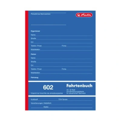 Imagen de herlitz Formularbuch &quot;Fahrtenbuch 602&quot;, A5, 32 Blatt