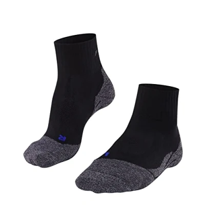 Imagen de FALKE TK2 Explore Cool Short M SSO lyocell hilo funcional anti ampollas gruesa 1 par, Calcetines para senderismo Hombre, Negro (Black 3001), 39 41