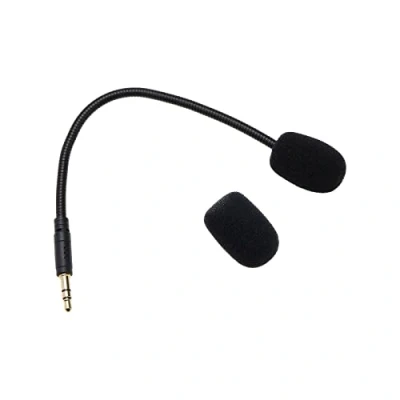 Imagen de VGOL Micrófono de Repuesto 3,5 mm, 19 cm, Reduce el Ruido, Desmontable, Compatible con SteelSeries Arctis 1, Auriculares inalámbricos Cable, Color Negro Cubierta Espuma