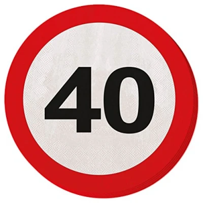 Imagen de Traffic Sign Fiesta de cumpleaños Servilletas papel (20 unidades), diseño 40