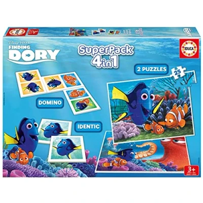 Imagen de Educa Buscando a Dory Superpack con 2 Puzzles, identic memo Game y dominó 16691