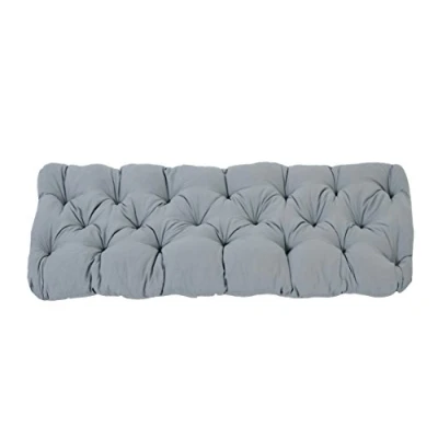 Imagen de Ambientehome Cojín de asiento 2 plazas AKADAS 120 x 50 8 cm gris claro