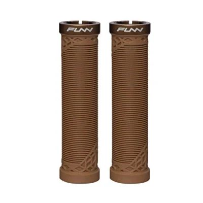 Imagen de Funn Hilt Puños de Manillar para Bicicleta Montaña con Abrazadera Bloqueo Único, Ligeros y Ergonómicos Diámetro Interior 22 mm (Marrón)