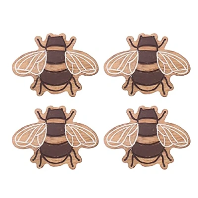 Imagen de Sass &amp; Belle Wooden Bee Coasters Set of 4