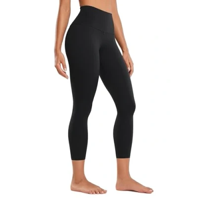 Imagen de CRZ Yoga Butterluxe para Mujer Cintura Alta Salón Legging 58cm Ejercicio Capri Pantalones Negro 42