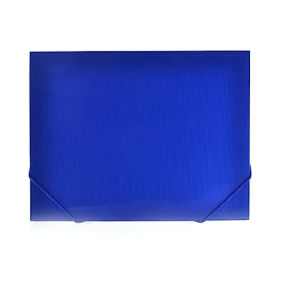 Imagen de Carpeta con Cierre de Gomas Especial para Block Dibujo o Láminas Lomo 1 CM y Material muy resitente Colorline by Office Box (Azul Oscuro)