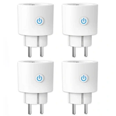 Imagen de ANTELA Enchufe Inteligente WiFi 16A 3680W con Monitor de Energía, Compatible Alexa y Google Home, Horarios Temporizadores, No Necesita HUB,4pc