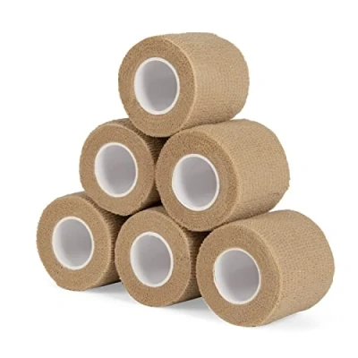 Imagen de Sagafly Venda Cohesiva 5cm x 4.5 m Banda Cinta Bendaje Adhesiva Vendaje Autoadhesivo Deportiva Tape Cohesivo Para Muñeca Dedos (Color de la Piel)