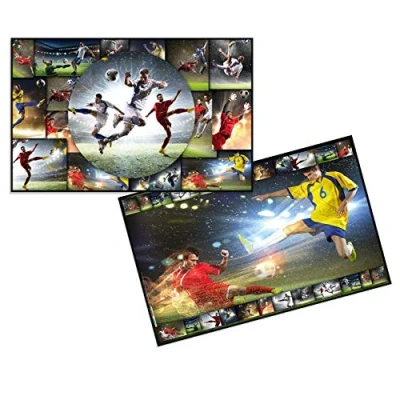 Imagen de HERMA 19378 vade Maletero, formato 55 x 35 cm, diseño de perros, reversible a doble cara, para niños, 1 vade, color Fútbol Format cm