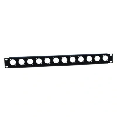 Imagen de Adam Hall 19&quot; Parts 872215 Panel ciego en U 1 12 Conectores con Orificios para Bridas