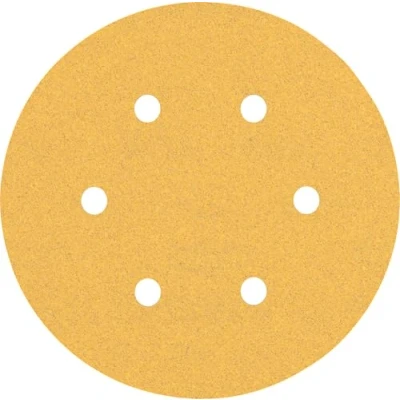 Imagen de Bosch Professional 50 x Lijas Expert C470 con 6 agujeros, para Madera dura, Pintura sobre madera, 150 mm, Grano 100, Accesorios Lijadora excéntrica