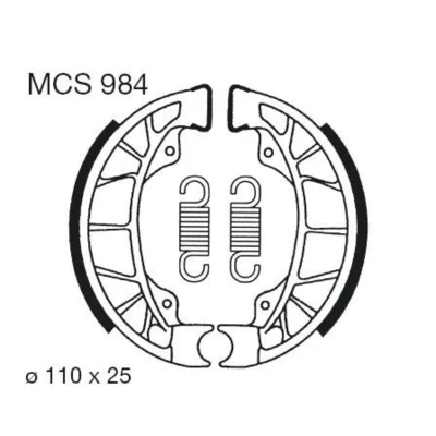 Imagen de TRW MCS984 Zapatas de Freno 110