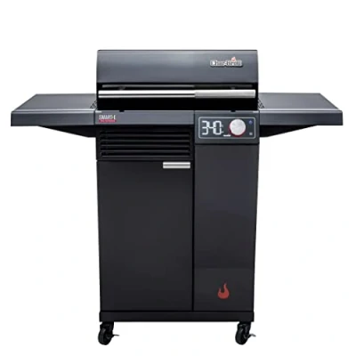 Imagen de Char Broil SMART E Parrilla eléctrica: POWER de hasta 370 C, Control Preciso la Temperatura y Modo AUTO CLEAN