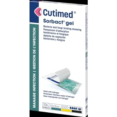 Imagen de Apósito de hidrogel Sorbact Cutimed, 15 x 7,5 cm