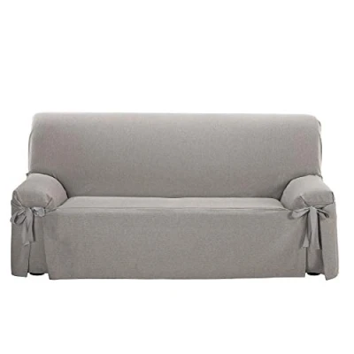 Imagen de Martina Home Riga Funda Sofá Lazos, Gris, 4 Plazas