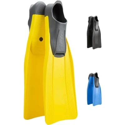 Imagen de CRESSI Clio Premium Aletas para Buceo, Snorkeling y Natación, Unisex, Amarillo, 30/32