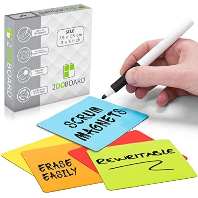 Imagen de Tarjetas magnetics de Scrum, Agile, Kanban y Lean 7,5 x cm Juego 25 imanes (Variado)