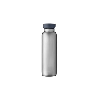 Imagen de Mepal Botella isotérmica Ellipse Agua Termica de Doble Pared para beber Sobre la Marcha 12 horas caliente y 24 fría Acero Inoxidable 900 ml Natural Brushed
