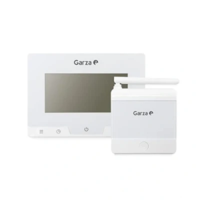 Imagen de Garza Termostato Digital Inalámbrico Programable, Controlador de temperatura para caldera y calefacción, Pantalla táctil, Blanco