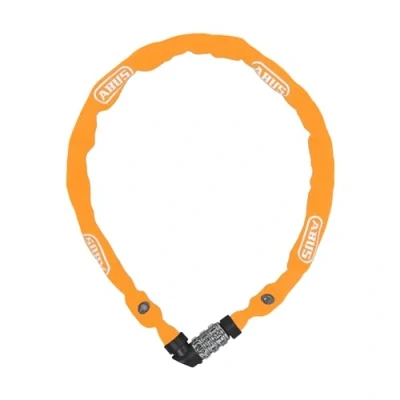 Imagen de ABUS candado de cadena 1200 Web combinación acero especial nivel seguridad 2 60 cm negro/naranja