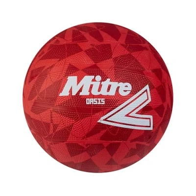 Imagen de Mitre Oasis Netball, Muy Duradero, Gran Agarre, diseño Elegante, Roja/Blanca, 5