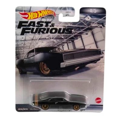 Imagen de Hot Wheels Fast and Furious Modelo de coche &#039;68 Dodge Charger 1968 escala 1/64, longitud 8 cm, HCP17