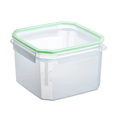 Imagen de Tatay Fiambrera de Alimentos, Hermética, 2,9L Capacidad, Tapa Clip, Libre BPA, Apto Microondas y Lavavajillas, Color Verde, Medidas: 18,8 x 12,8 cm