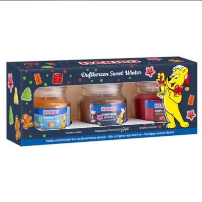 Imagen de Haribo Juego de velas perfumadas (3 x 85 g, 3 pequeñas, g)
