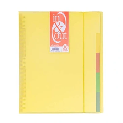 Imagen de Grafoplas 39423060－Carpeta fundas extraibles, tamaño A4, color amarillo, 30