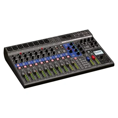 Imagen de Zoom LiveTrack L 12 Mixer digital &amp; grabador multipista, para música, podcasting y más, entradas/14 canales de grabación en SD, interface audio 14 in/4 out, 5 salidas auriculares