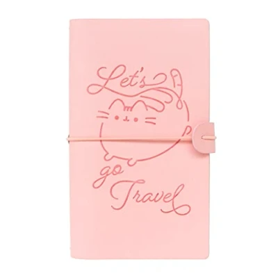 Imagen de Grupo Erik Cuaderno de viaje Pusheen notas cuero sintético 19,6X12cm Diario personal niña Bloc rosa Producto con licencia oficial