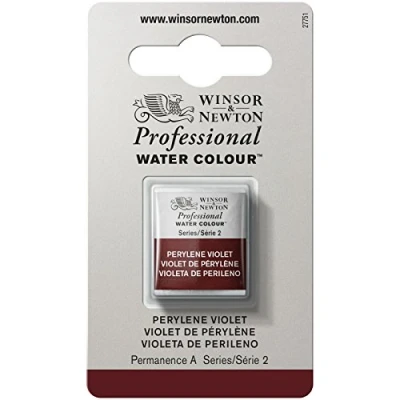 Imagen de Winsor &amp; Newton Acuarela Profesional Pintura De Acuarela, Alta Luminosidad, Resistente a la Luz, Calidad Archivo, 1/2 Godet, Color Violeta Perileno