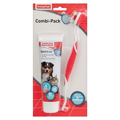 Imagen de Beaphar Pasta de dientes para perros (100 g) con cepillo