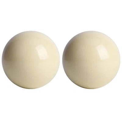 Imagen de MAGT Bola de Billar, 2 Piezas Mesa Billar Snooker Resina Bolas Blancas Estándar Profesional 5,72 CM Deportivo