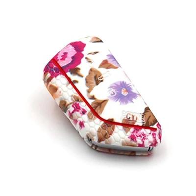 Imagen de VF Funda de silicona para llave coche con 3 botones, diseño flores