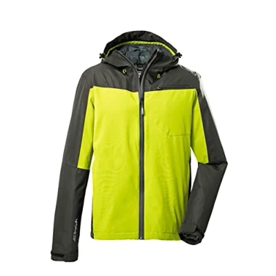 Imagen de killtec Men&#039;s Chaqueta funcional/chaqueta de exterior con capucha, plegable KOS 6 MN JCKT, spring green, M, 38266 000