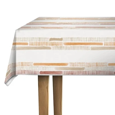 Imagen de d c fix mantel hule mesa Manhattan Dalinia arabesco antimanchas resinado impermeable moderno plastico pvc vinilo para interior y exterior 150 cm x 220 rectangular