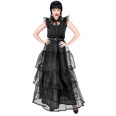 Imagen de W WIDMANN MILANO Party Fashion Disfraz de vampiresa, color negro, gris, XXL (Widmann S.r.l. 42660)