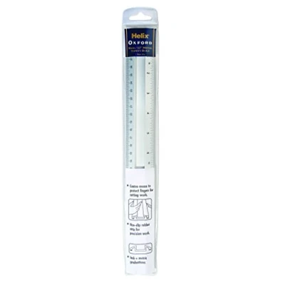Imagen de Best Price Square T33 30CM Metal Safety Ruler T33010 by Helix