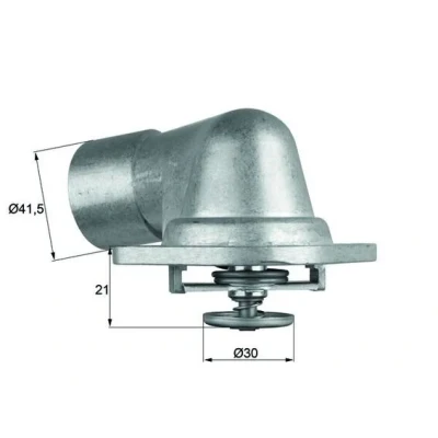 Imagen de MAHLE ORIGINAL TI 46 92D Termostato, refrigerante 92 con junta OPEL: Omega B Berlina, Vectra A C CC, SAAB: 9 5 900 II Coupé