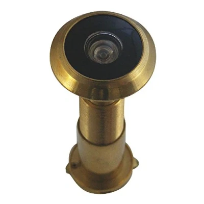 Imagen de Yale V 8V001 GL Visor de Puerta Gran Angular, se Adapta a Puertas 25 mm 59 Grosor, Acabado en latón Pulido, Seguridad estándar, empaquetado Visi, Apto para Exteriores Madera